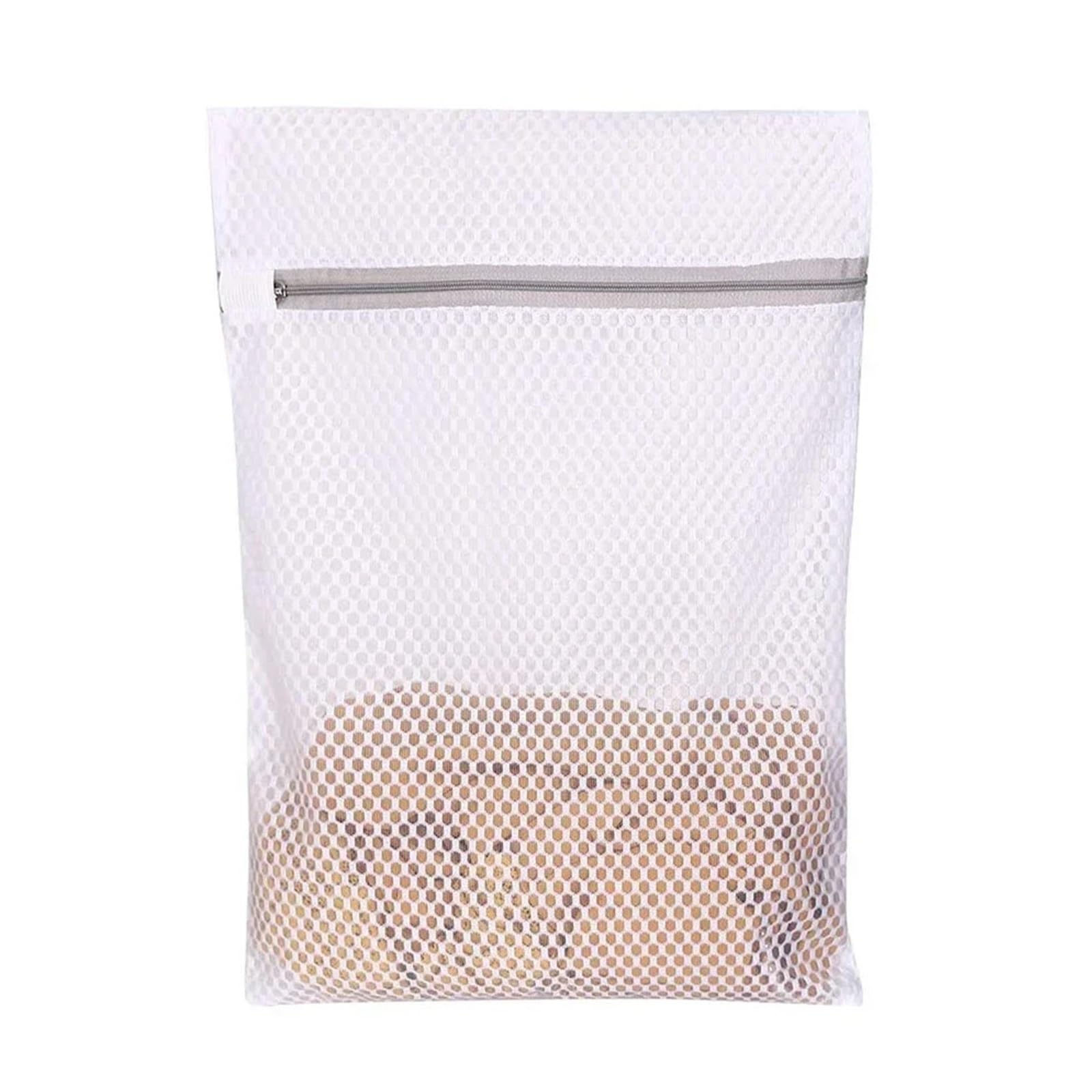 Fdzkrtvm One Color Honeycomb Mesh Laundry Wash Bag, Mesh Laundry Bags 3Pcs Zippered Multiple Sizes For Delicates