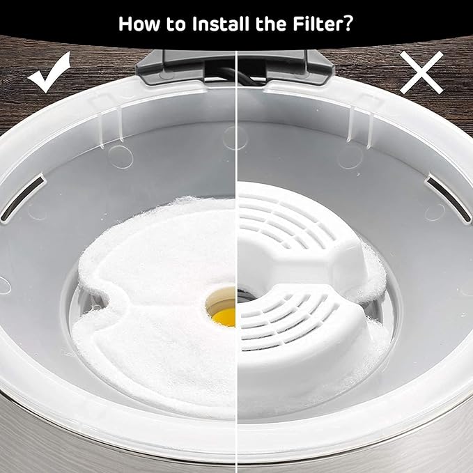 Enfudid 4 Filtros para Fuente de Agua de Gato, Repuesto con Carbón Activado miniatura 4