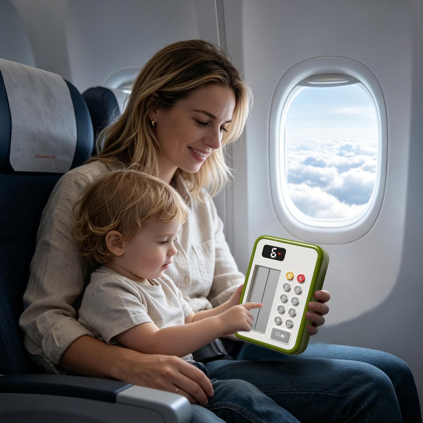Juguete Elevador Infantil para Niños con Tablero Educativo, Sonido, y Luz
