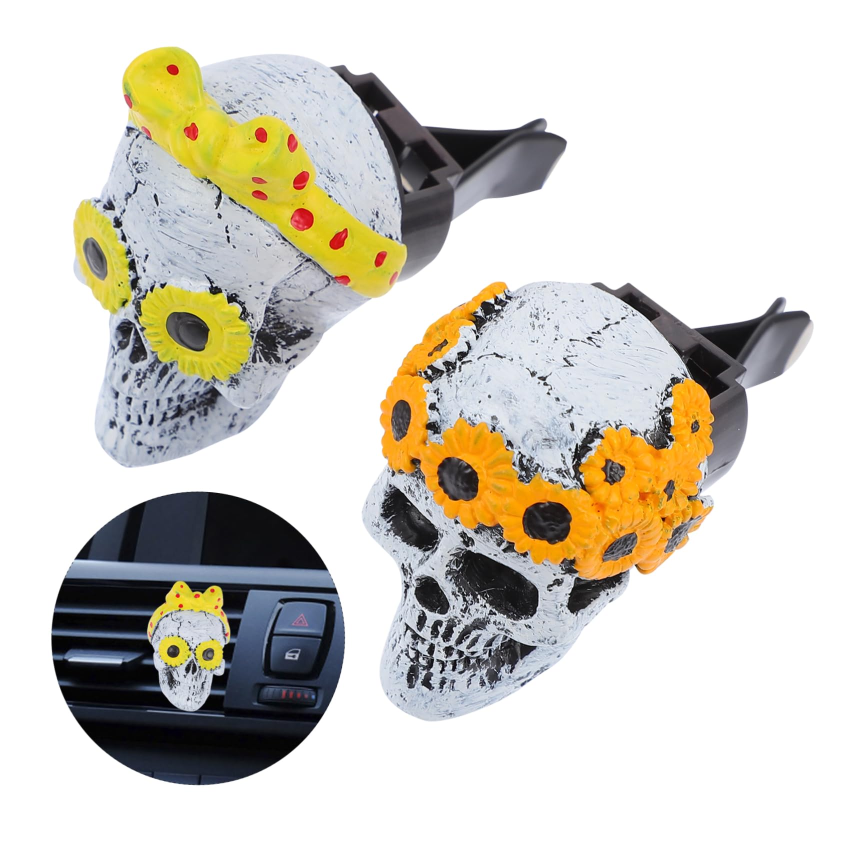 SOLUSTRE 6sets Clip Ghost Per Auto Decorazione Elegante Per Ventilazione Con Fragranza e Design Unico Per Casa e Ufficio