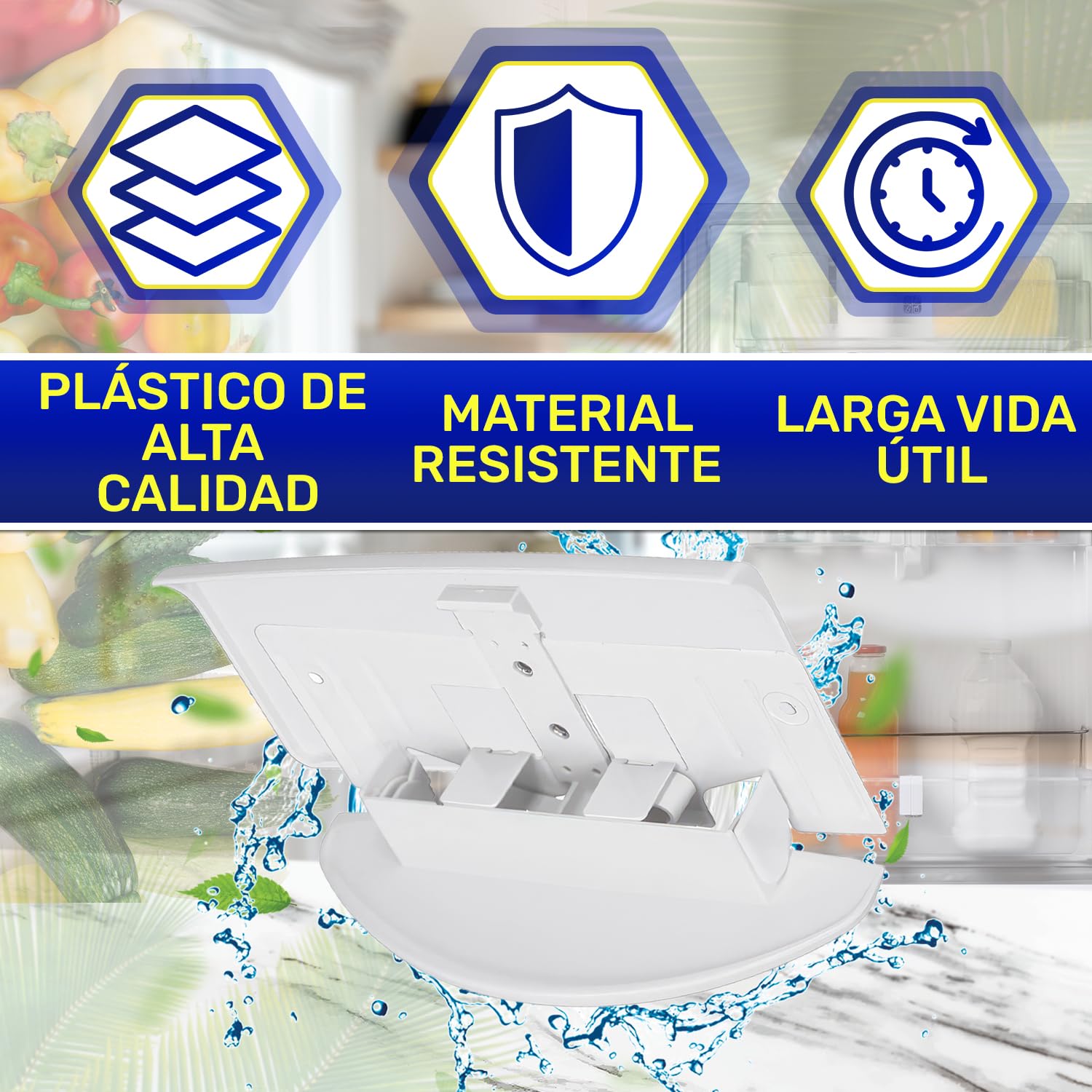 MONTERAL Tirador Frigorifico Combinado y Congelador Vertical 182 x 90 x 70 mm con Código Original 7042614 704261400 7422679 7422820 742282000 para Liebherr - Garantía de 10 Años