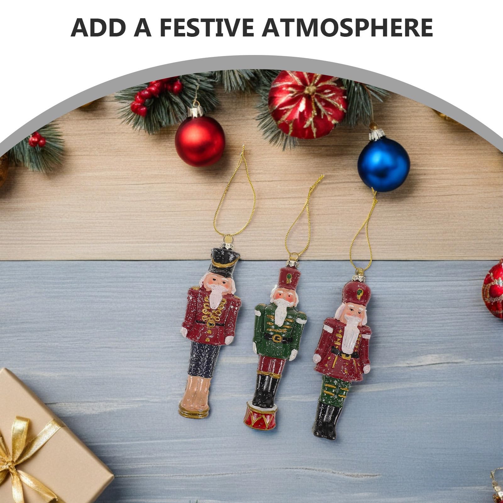 FRCOLOR 15 Piezas Cascanueces Colgante de Plástico para Árbol de Navidad,