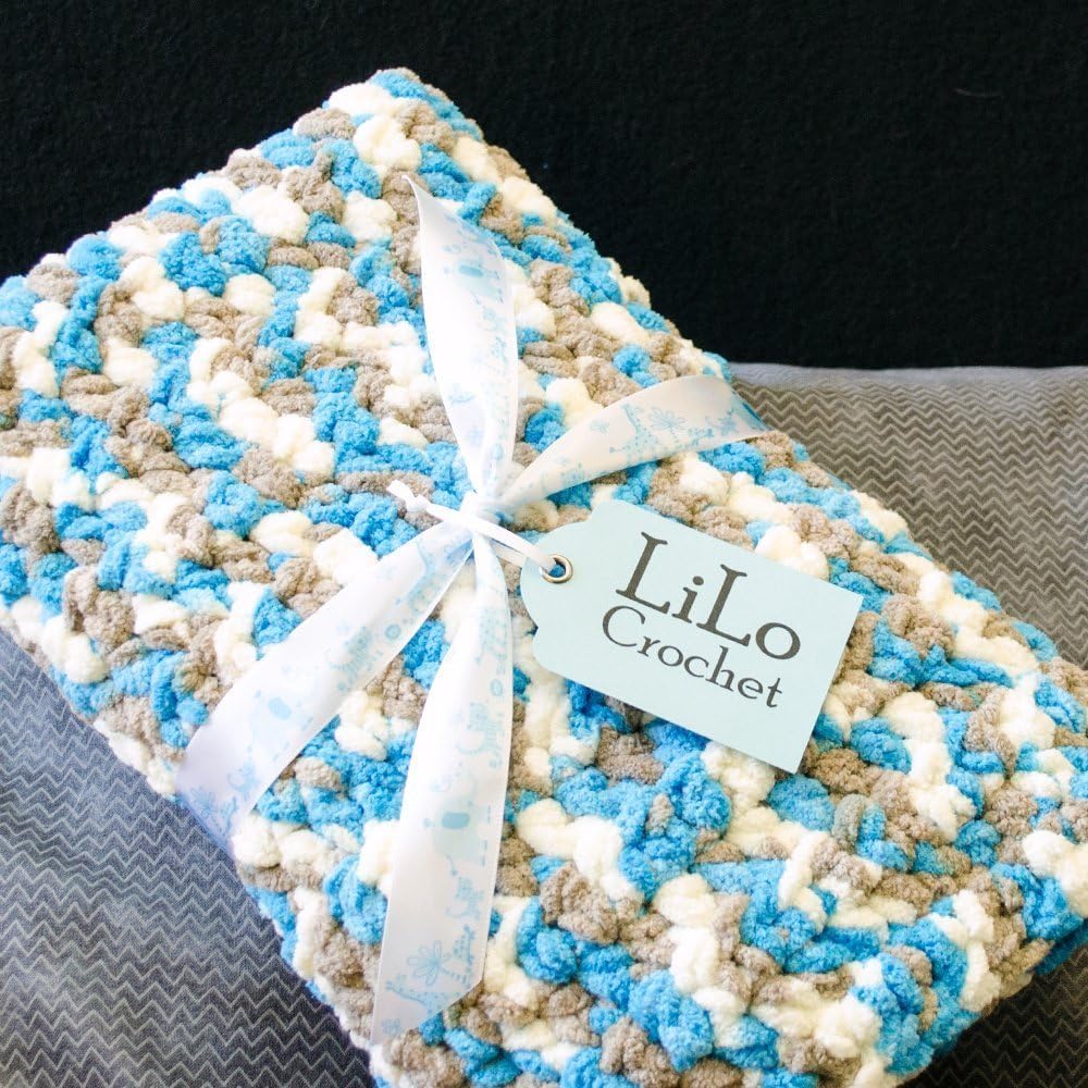 XAVIER by LiLoCrochet - Crochet Baby Blanket, Baby Boy Bedding, Baby Blanket, Car Seat Blanket, Baby Photo Prop, Handmade Blanket, Baby Shower Gift