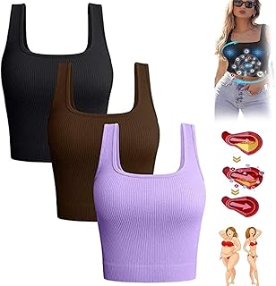 BIUBIULOVE 2023 New Version Ionic Shaping Sleeveless Shirt for Women,Ionic Shaping Vest for Women, Energxcel Ionic Shaping Sleeveless T-Shirt