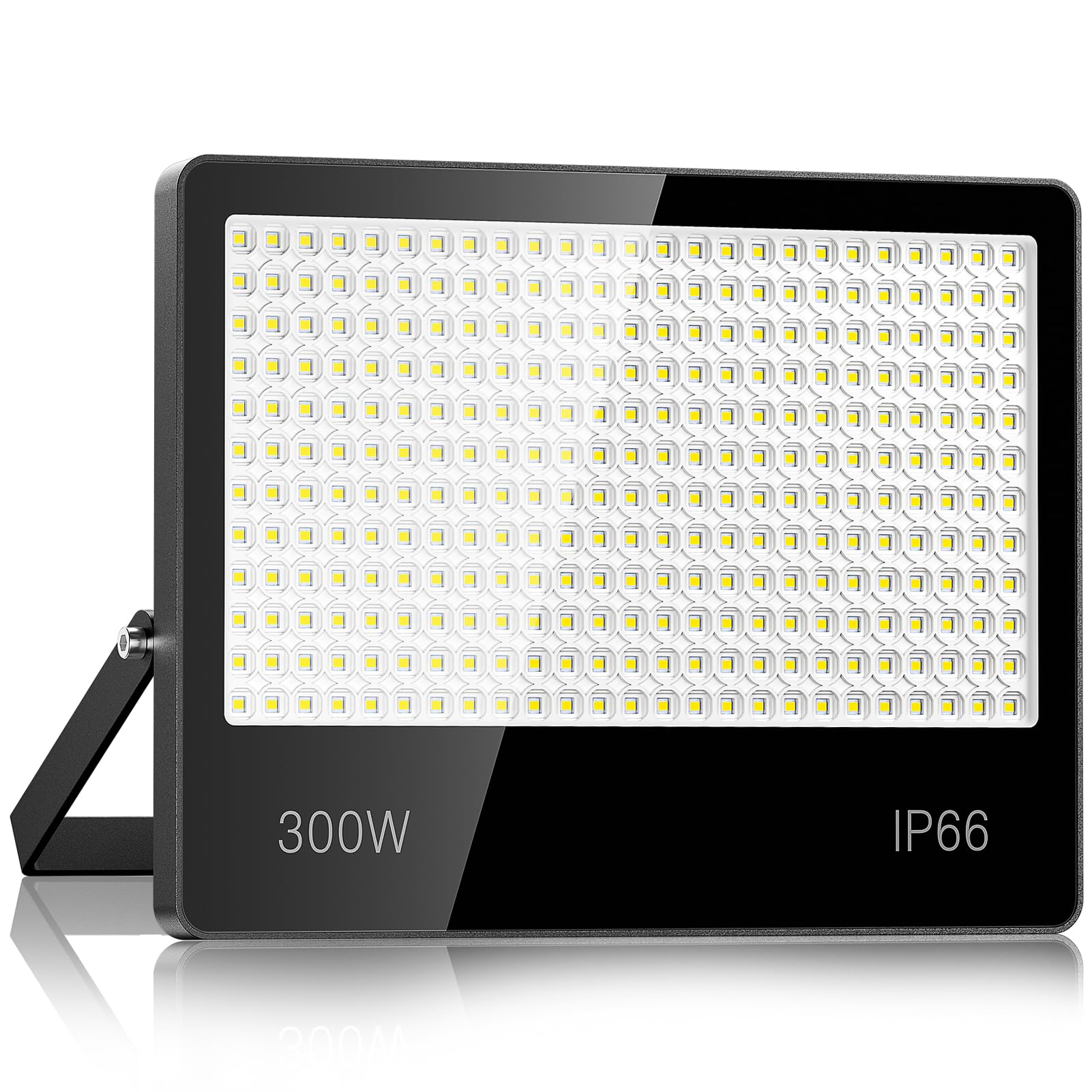 Focos LED Exterior 300W - 30000LM 6500k Blanco Frío Superbrillante Proyector LED Exterior, IP67 Impermeable Luz Exterior para Estadios, Patios, Carreteras, Garajes