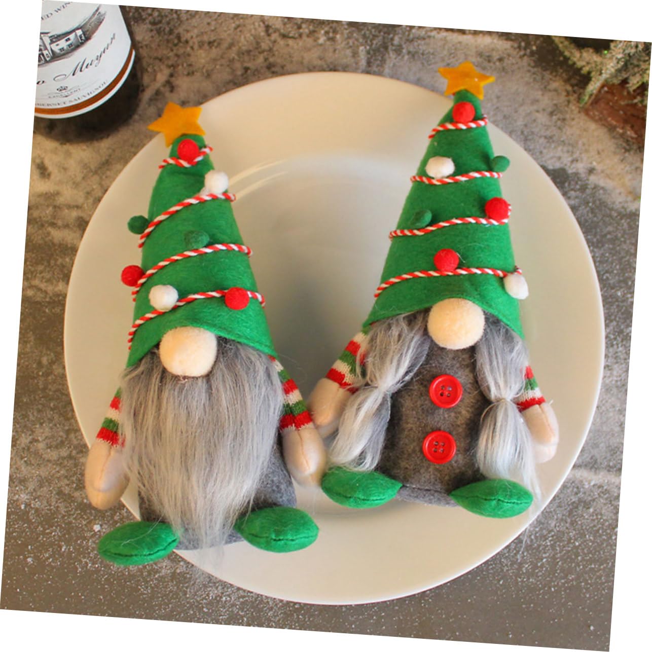 Abaodam 4 Piezas Papa Noel Sin Rostro Santa Tomte Muñeca De Papá Noel Decoración De Gnomos De Navidad Peluche De Tomte Nisse De Vacaciones Sofá Delicado El Plastico Mayor