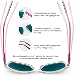 KANASTAL Polarized Sunglasses for Women Men Rectangular Womens Sunglasses with Al-Mg Temples Sun Glasses UV400 Protection
