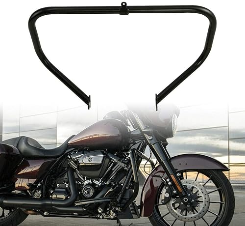 Miniatura 5 de TCMT Barra de choque de carretera negra de protección de motor para Harley Touring Road King Street Glide Road Glide Electra Glide 2009-2022