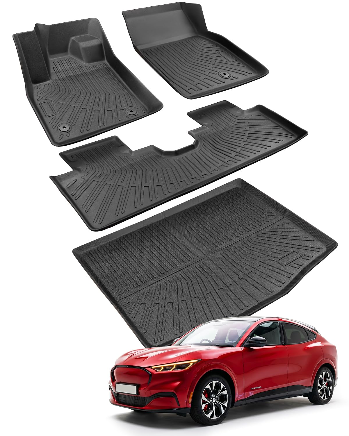 Car Floor Mats & Cargo Liner for Ford Mustang Mach E 2021-2026 Accessories