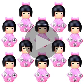 Amazon | LALAFINA 日本人形 ミニ こけし人形 ミニチュア 着物