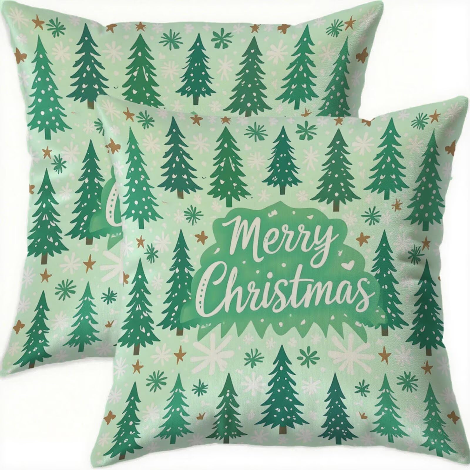 Housse coussin Noël 70x70 velours imperméable et déperlant double face