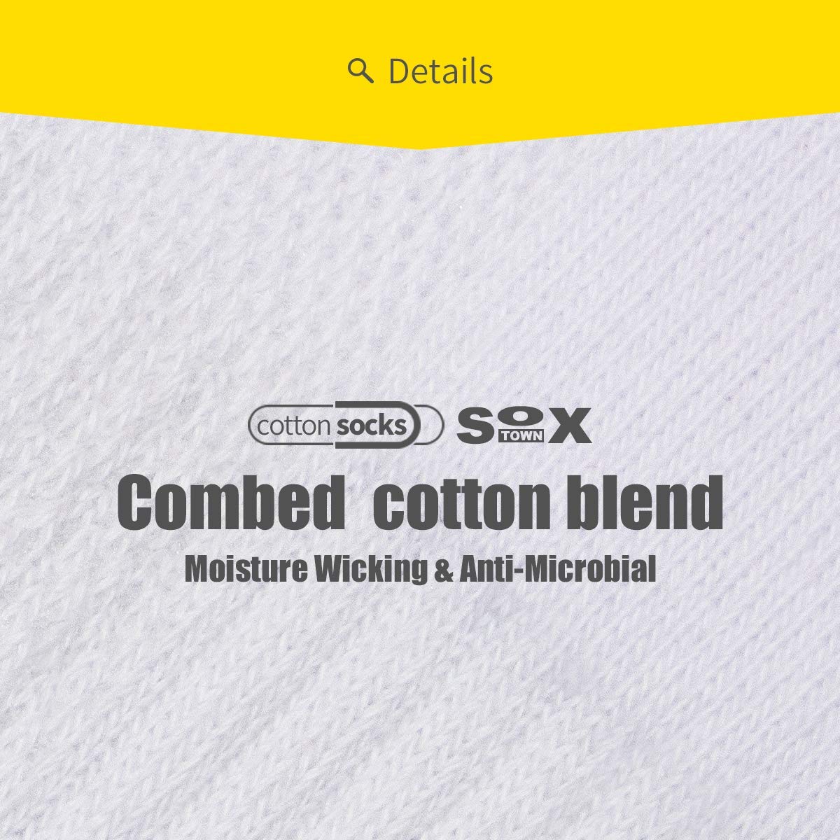 SOX TOWN Unisex Cushioned Crew Training Athletic Socks Men & Women with Combed Cotton Moisture Wicking Breathable Performance