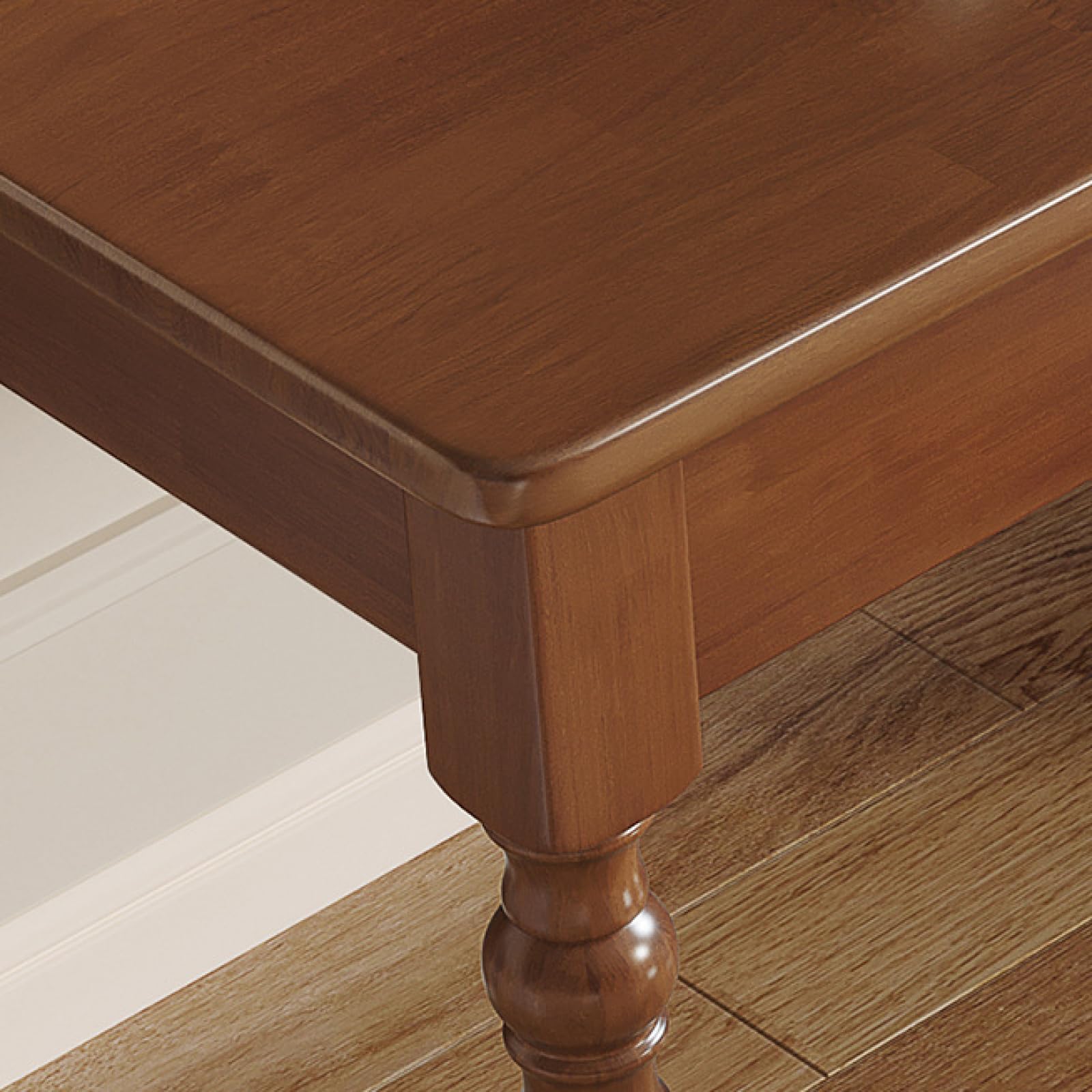 100% legno massiccio di quercia Scrivanie per l'ufficio di casa Mobili moderni Tavolo da scrittura semplice Workstation Scrivania per l'ufficio di casa Scrivania per computer(48-Inch, Dark Gray)