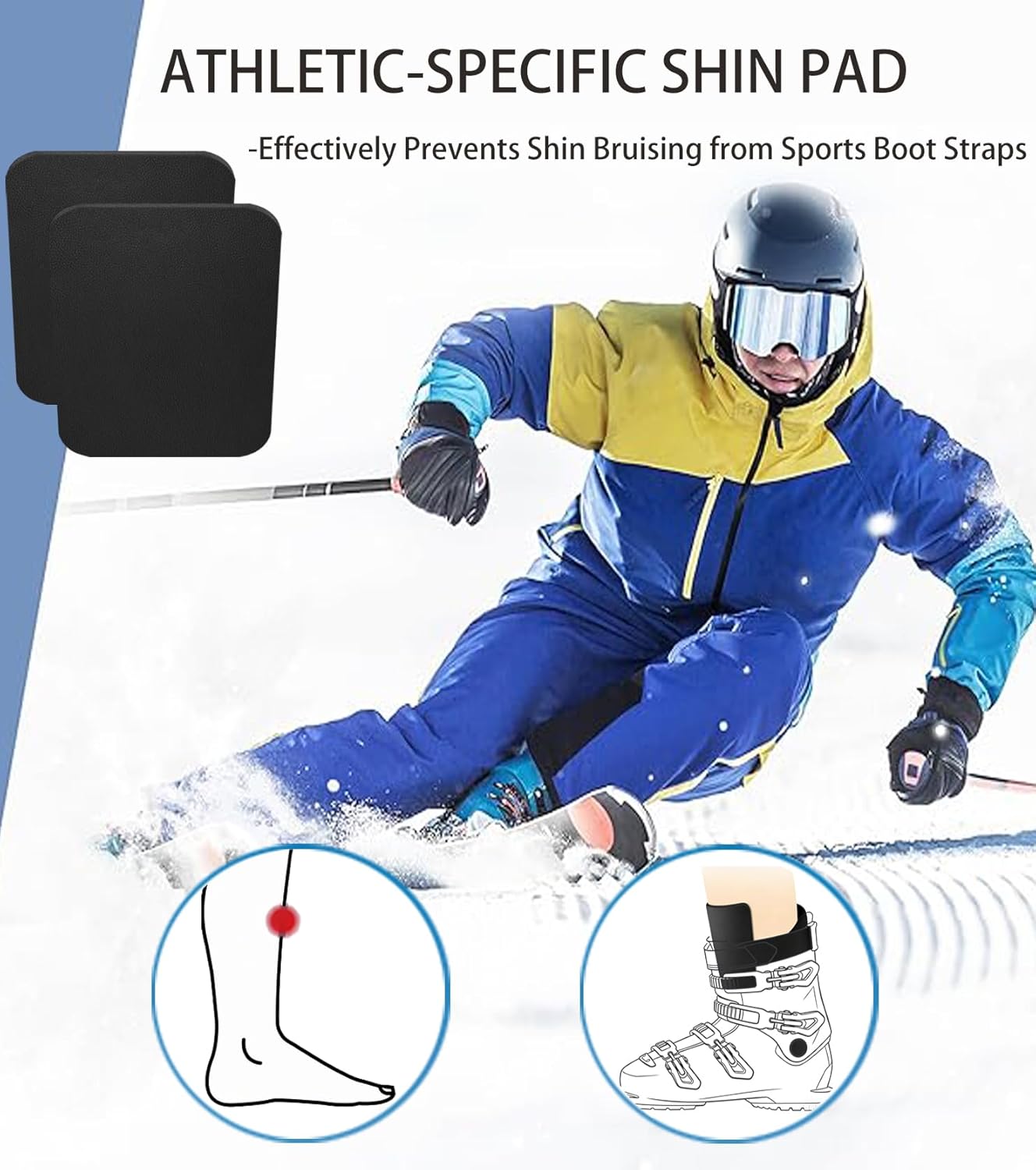 Cuttable Ski Shin Protector Pad - Image 2