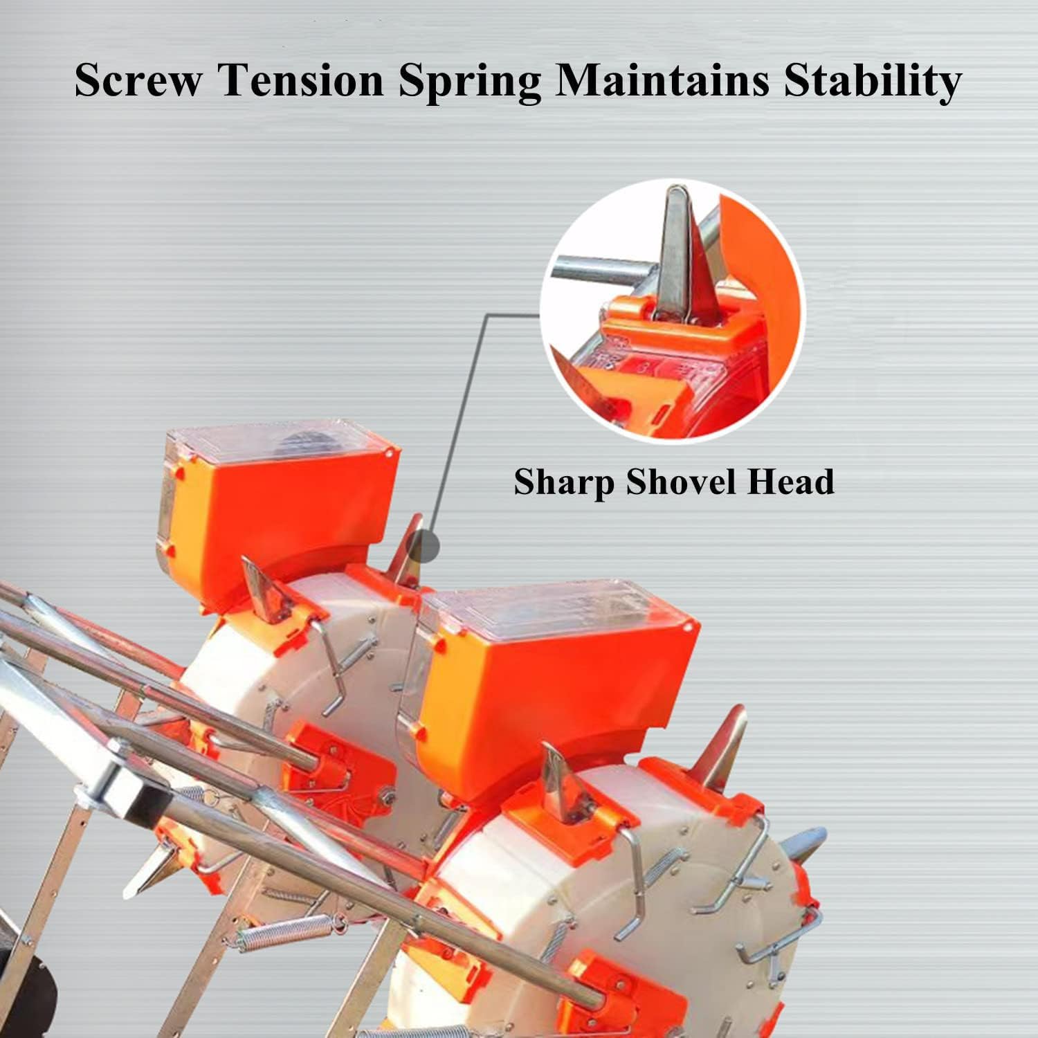 Garden Seeder - Manueller Präzisionssaatpflanzer, zweireihiger Streuer für Gemüsesamen, einstellbare Tiefe für effizientes Pflanzen