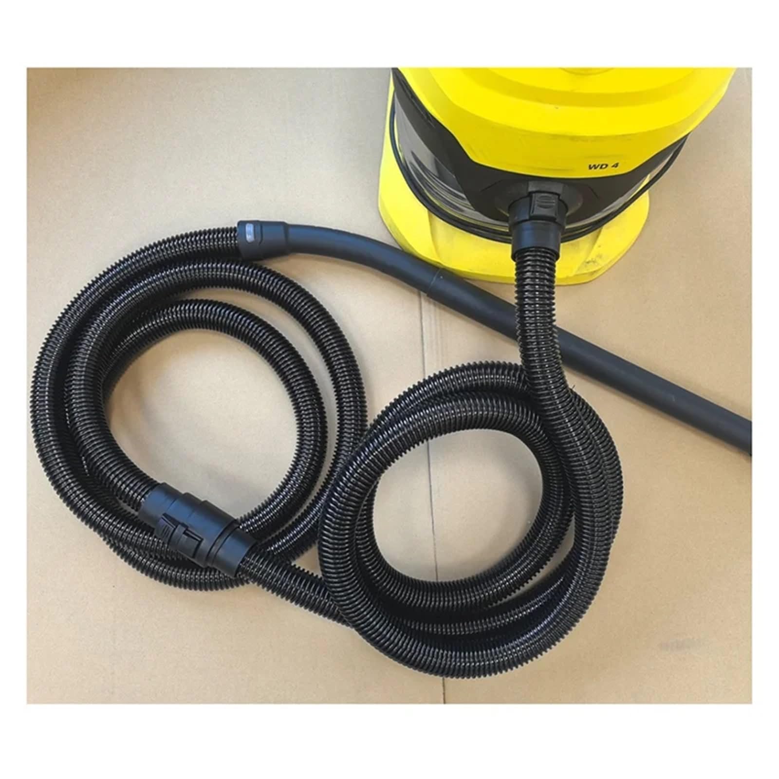 Kompatibel mit EMECE-Schlauchverlängerung, kompatibel mit Karcher WD2 WD3 WD4 WD6 – Saugschlauchverlängerung, geeignet for Nass-/Trockensauger(Black 3.5M)