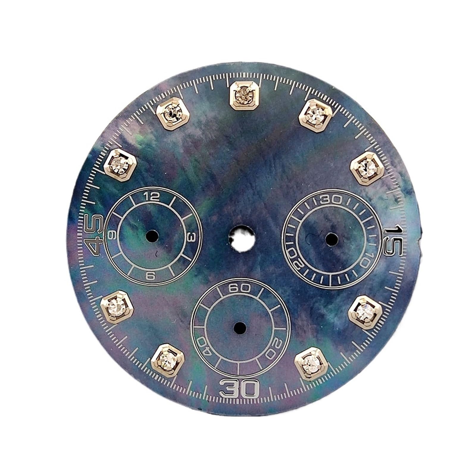 1 szt. Tarcza kwarcowa 29,5 mm do chronografu z mechanizmem Vk63 Akcesoria zegarków muszli perłowej(Watch dial-3)