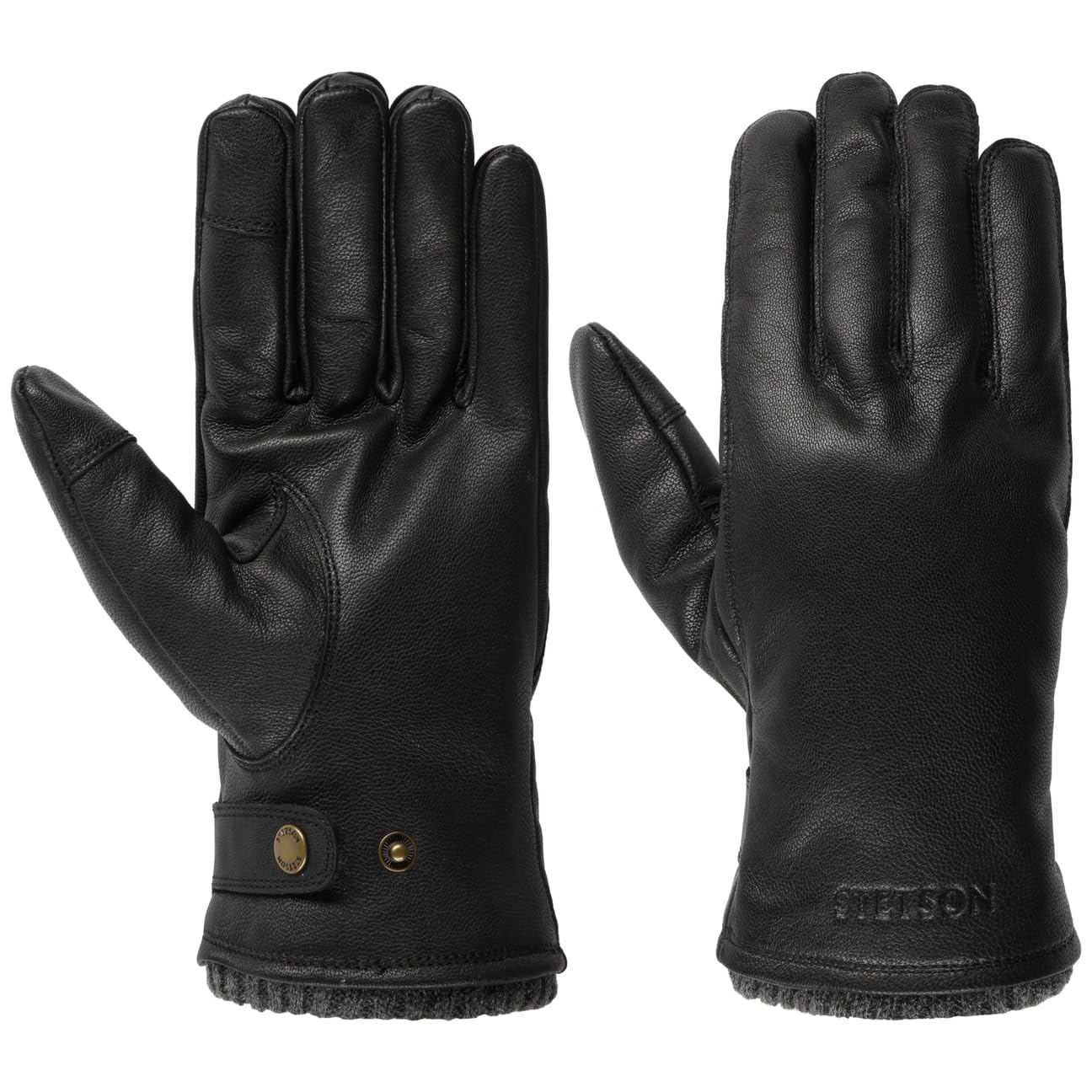 Stetson Greverud Lederhandschuhe Herren Winter Touchscreen