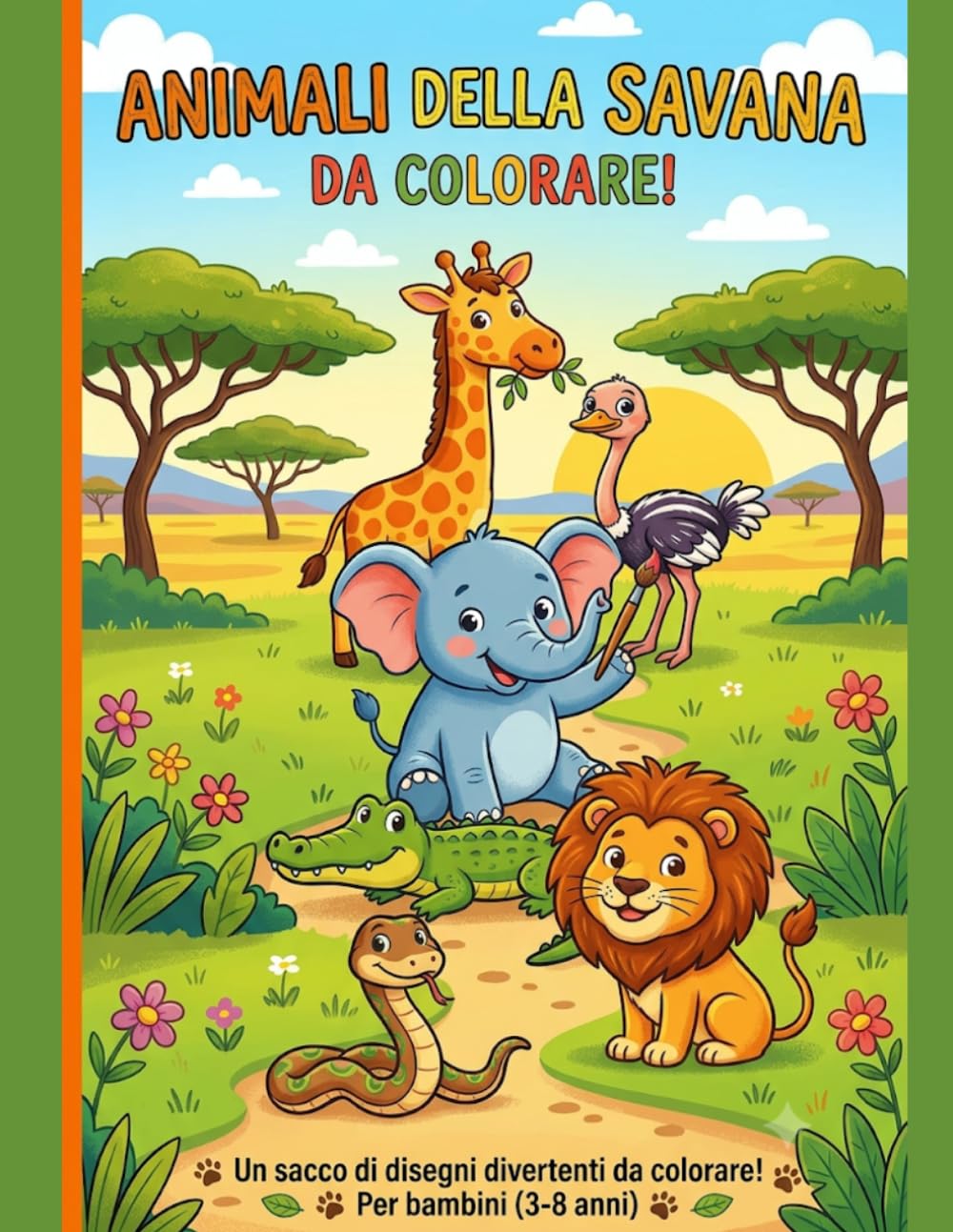 ANIMALI DELLA SAVANA: DA COLORARE