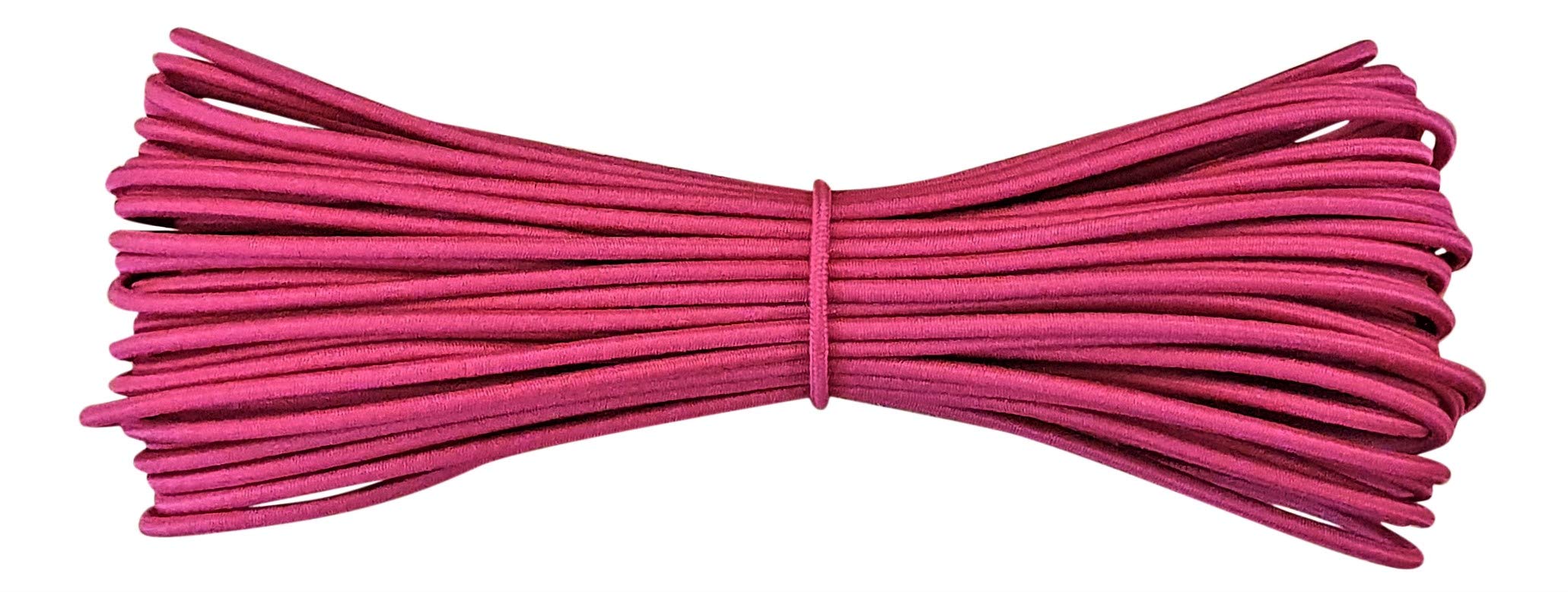 Round Elastic Cord - 2 mm Diameter - Cerise Pink - 100 metres — image 1