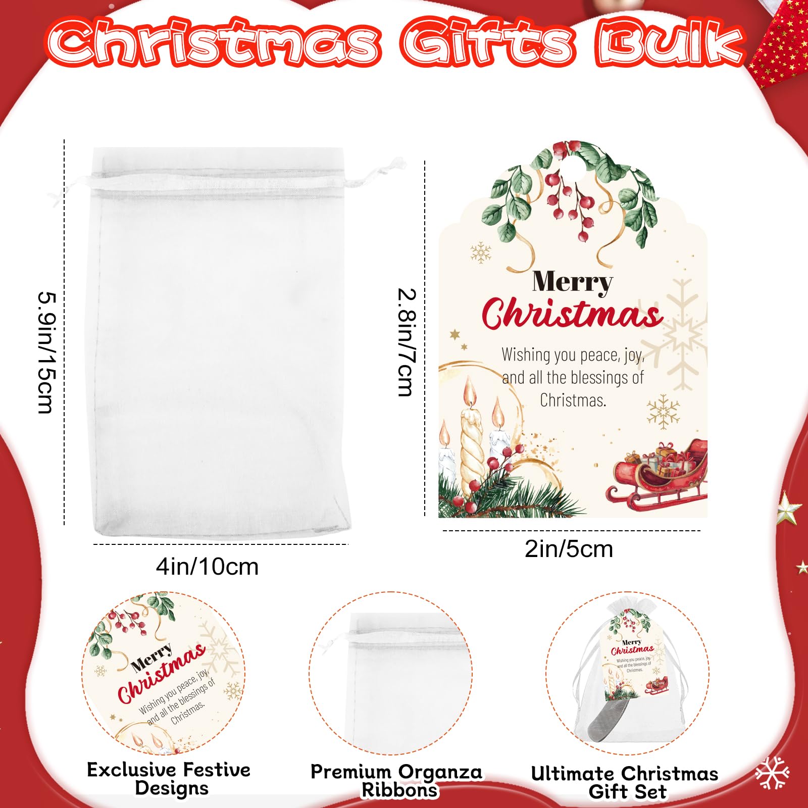 Christmas Party Favors - 20 Sets Bulk Gifts -3 Christmas Party Favors - 20 Sets Bulk Gifts -3