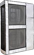 Cover for Ac Unit Outside Central Hvac Covers for Outside with Breathable Mesh Waterproof and Dustproof Full Coverage Design for All Seasons(105x43x148cm/41x17x58in)