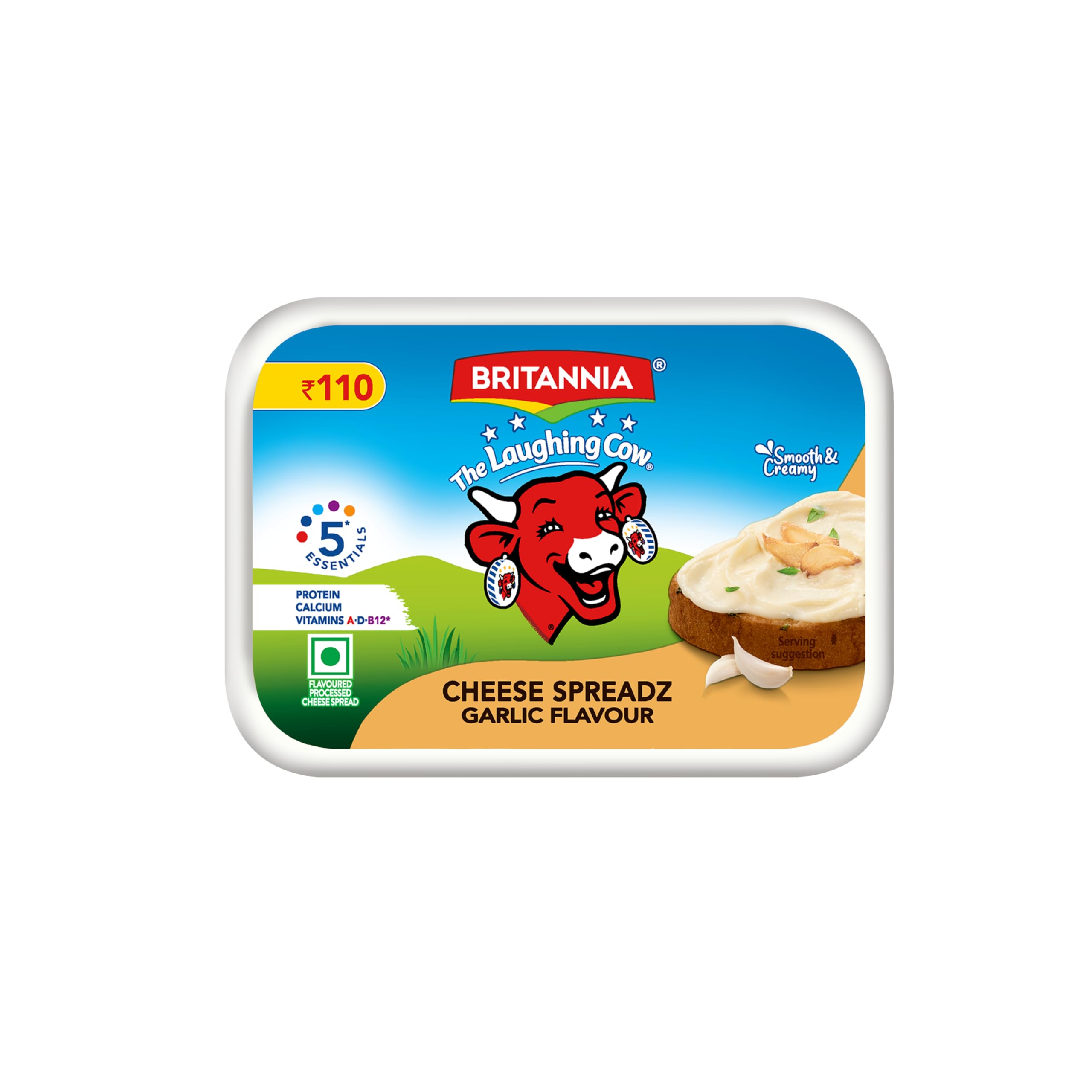 Britannia Cheese Spreadz Roasted Garlic, 180g Box-image-34