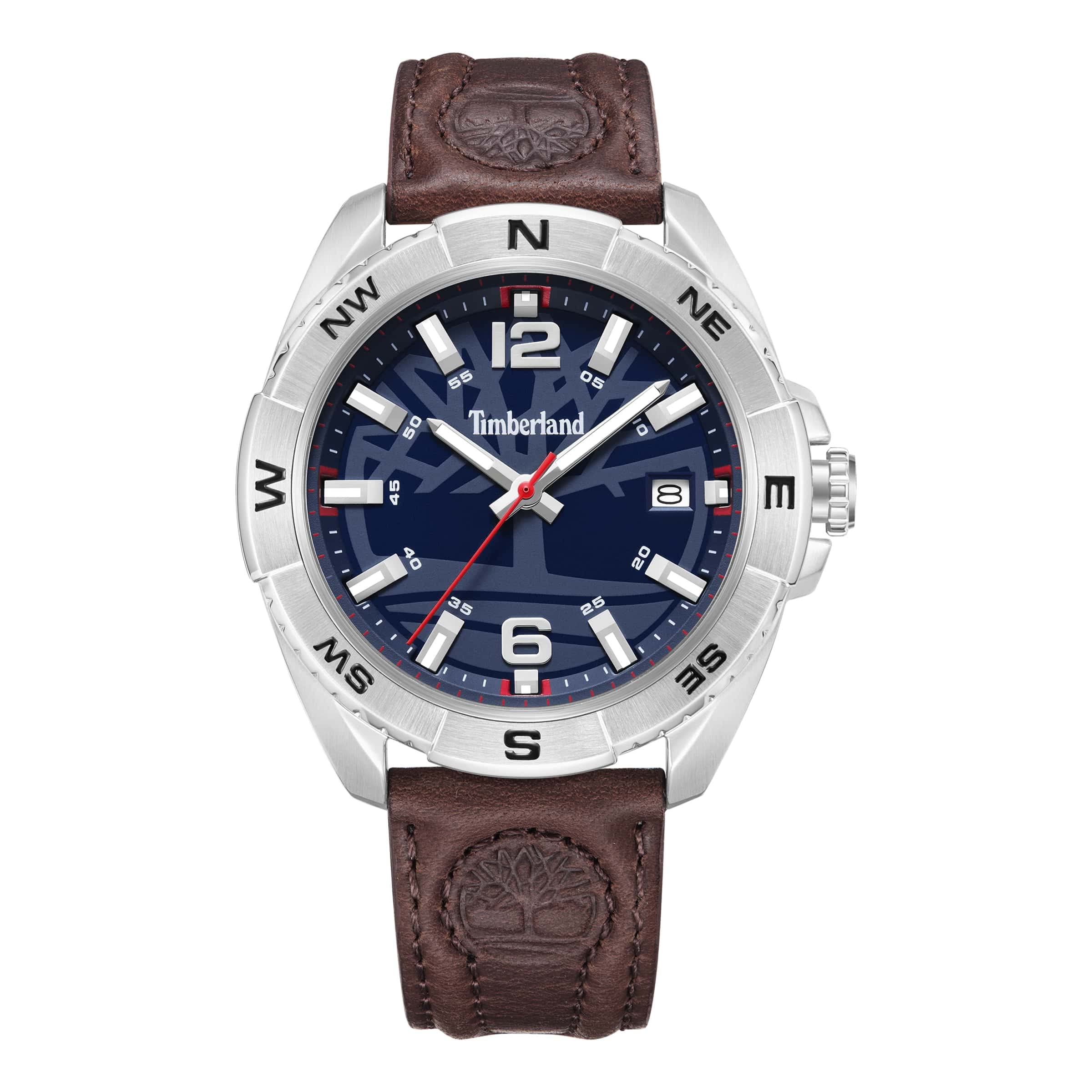 Timberland Leather Analog Matte Navy Blue Dial Mens Watch-Tdwgb2202102, Band_Brown (B0B2Q15L5B) Amazon Price History, Amazon Price Tracker