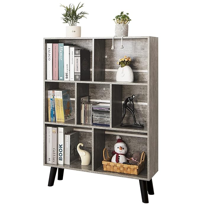 Buy LEYAOYAO Bookshelf Cube Storage Organizer,3 Tier Bookcase with Legs