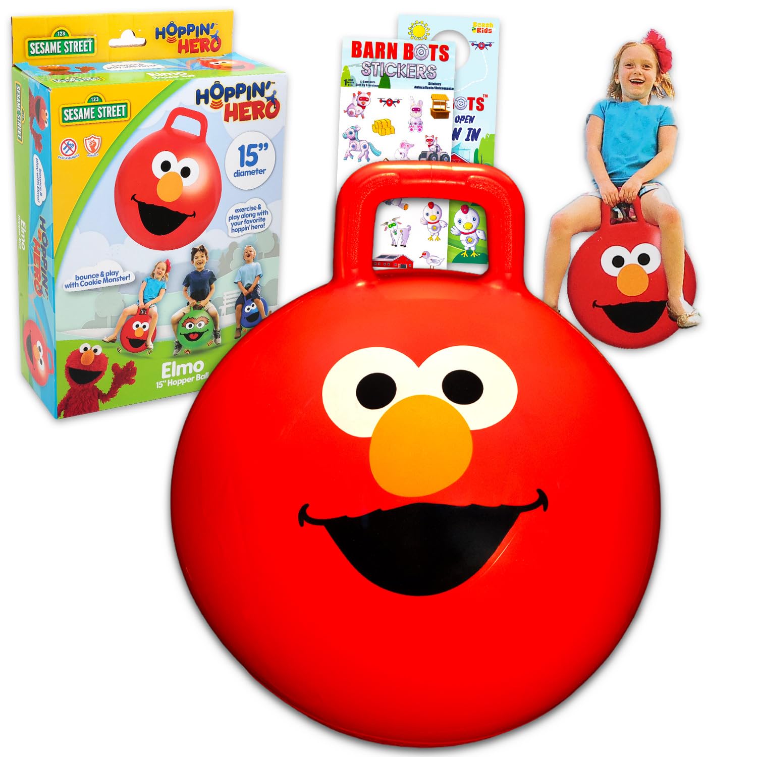 Amazon.com: Sesame Street Hopper Ball Outdoor Toy Set - Bundle
