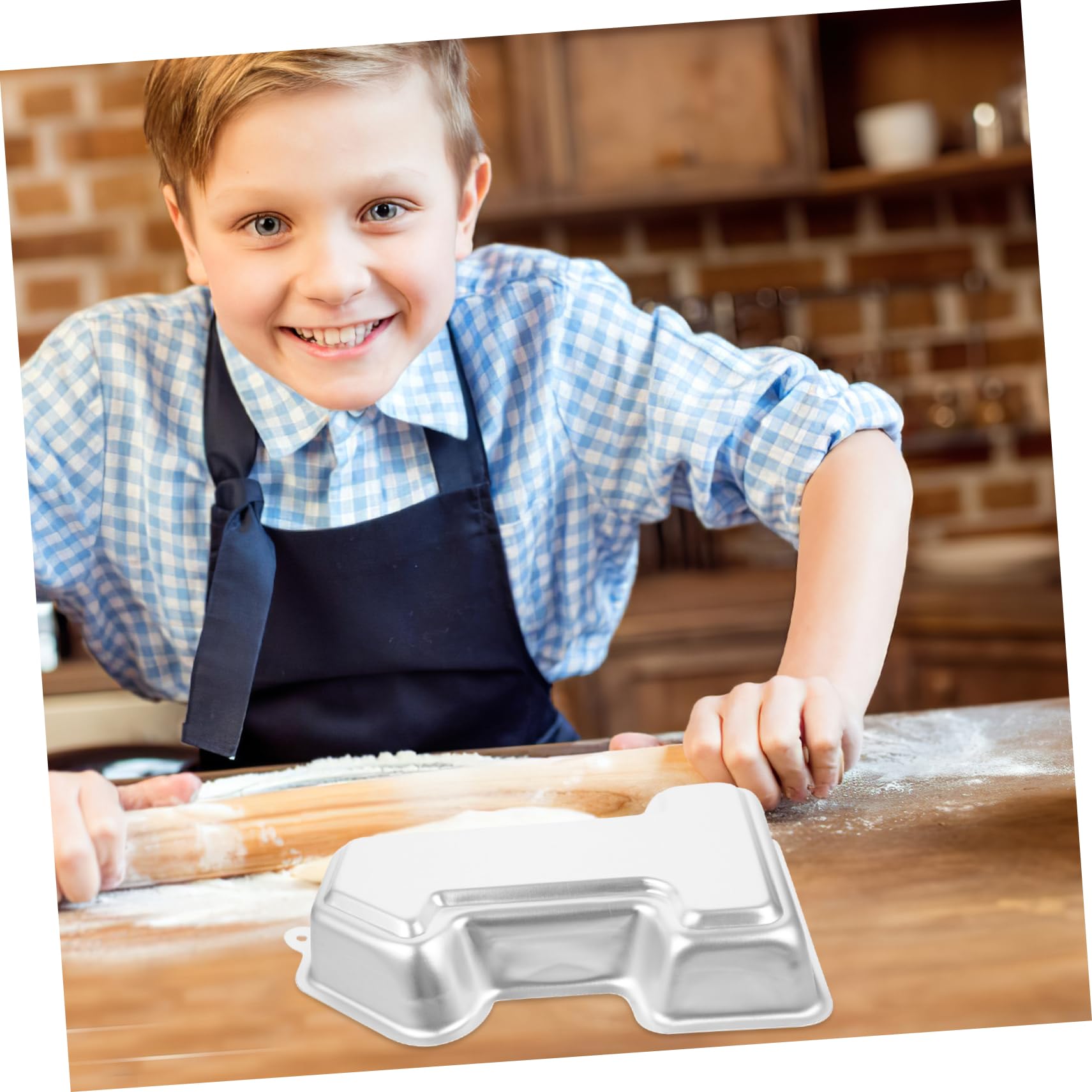 Amosfun 5 Piezas 1 Molde De Torta Bandeja Para Hornear Bandeja De Hornear Molde Para Pasteles Herramienta De Cocina Para Hornear Para Hornear De Metal Aleación De Aluminio