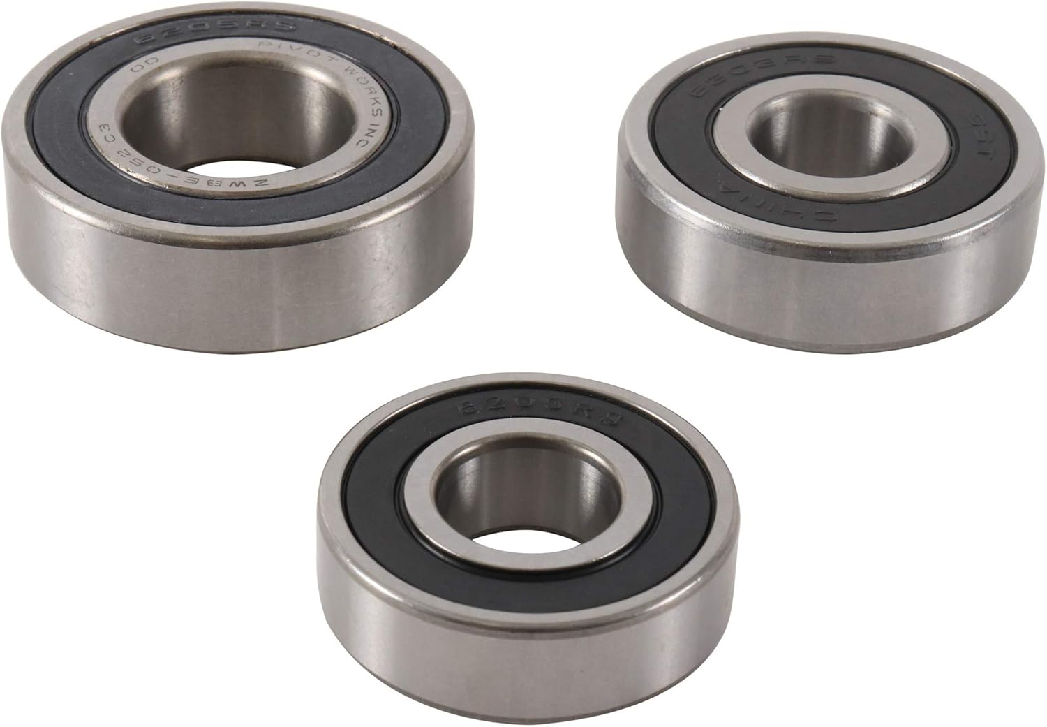 Pivot Works Wheel Bearing Kit PWRWS-K01-000 for Kawasaki ER 5 1997 1998 1999 2000 2001 2002 2003 2004 2005 2006, ZX 550 A GPZ 1984 1985 1986 1987 1988 1989, EX 500 Ninja 1994-2009