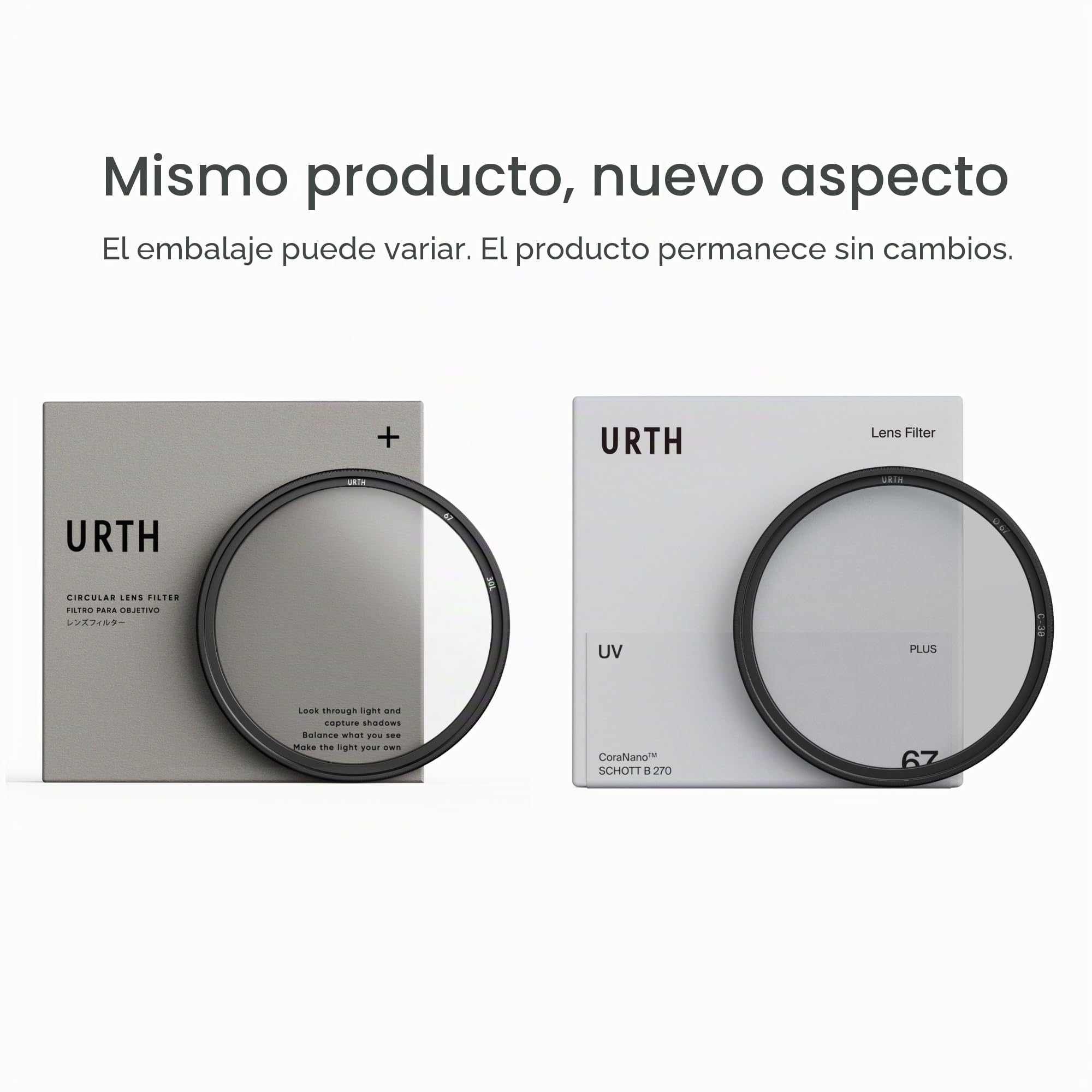 Urth 52 mm Filtro UV para Objetivo (Plus) — Nano-Recubrimiento de 30 Capas, Vidrio óptico HD, protección UV para Objetivo de cámara