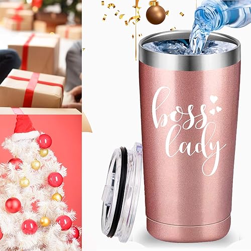 Miniatura 4 de Taza de viaje para mujer jefa, regalos divertidos de oficina, regalos para mujeres, día del jefe, jubilación, cumpleaños, regalos de Navidad para