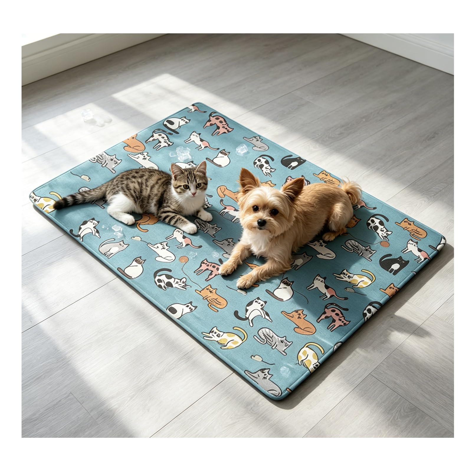 Cooling Mat for Dogs, Scratch-Resistant Premium Polyester Fabric