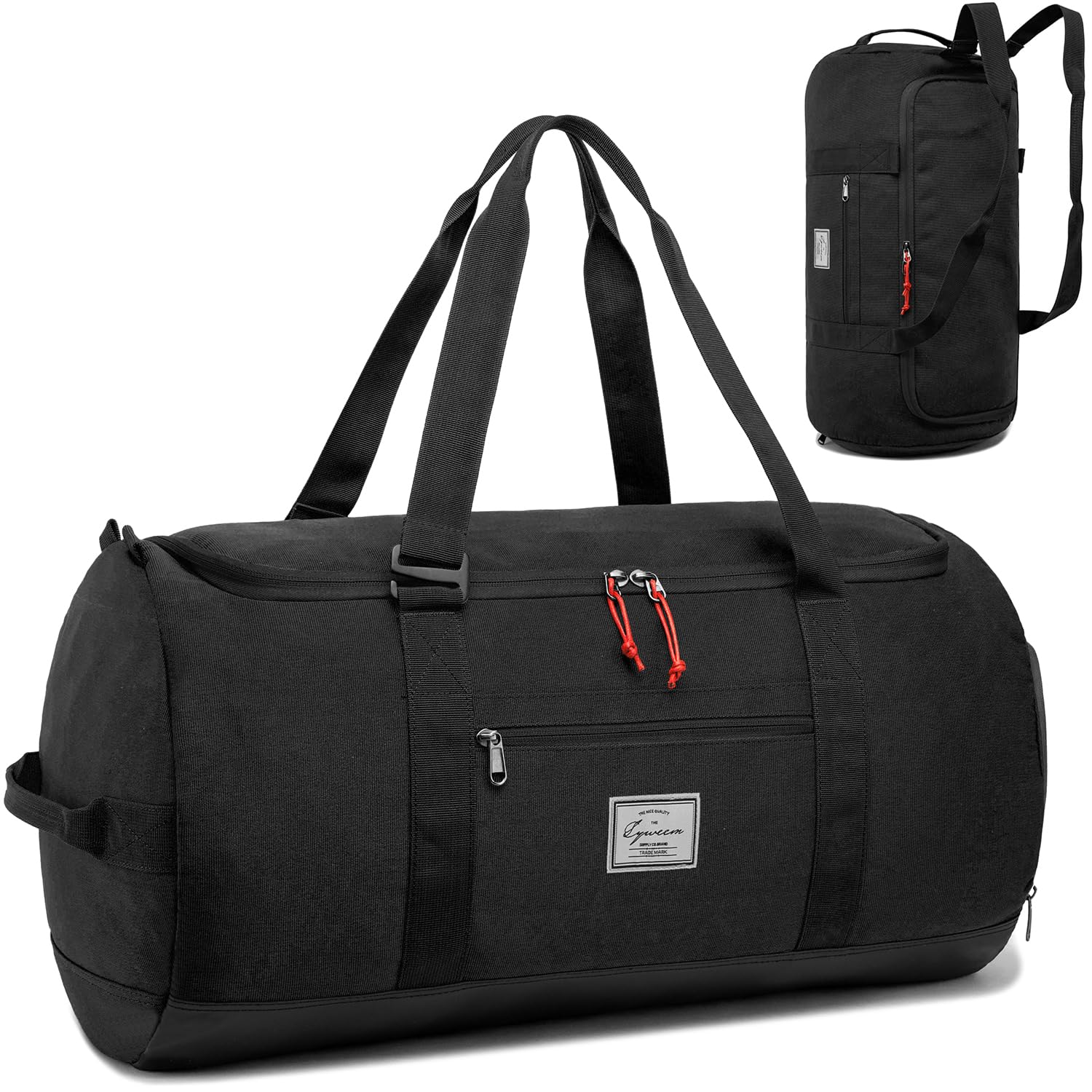 Lyweem Sports Gym Bag Men, 60L Large Travel Duffle Bag with Shoe Compartment, Weekend Holdall Bags