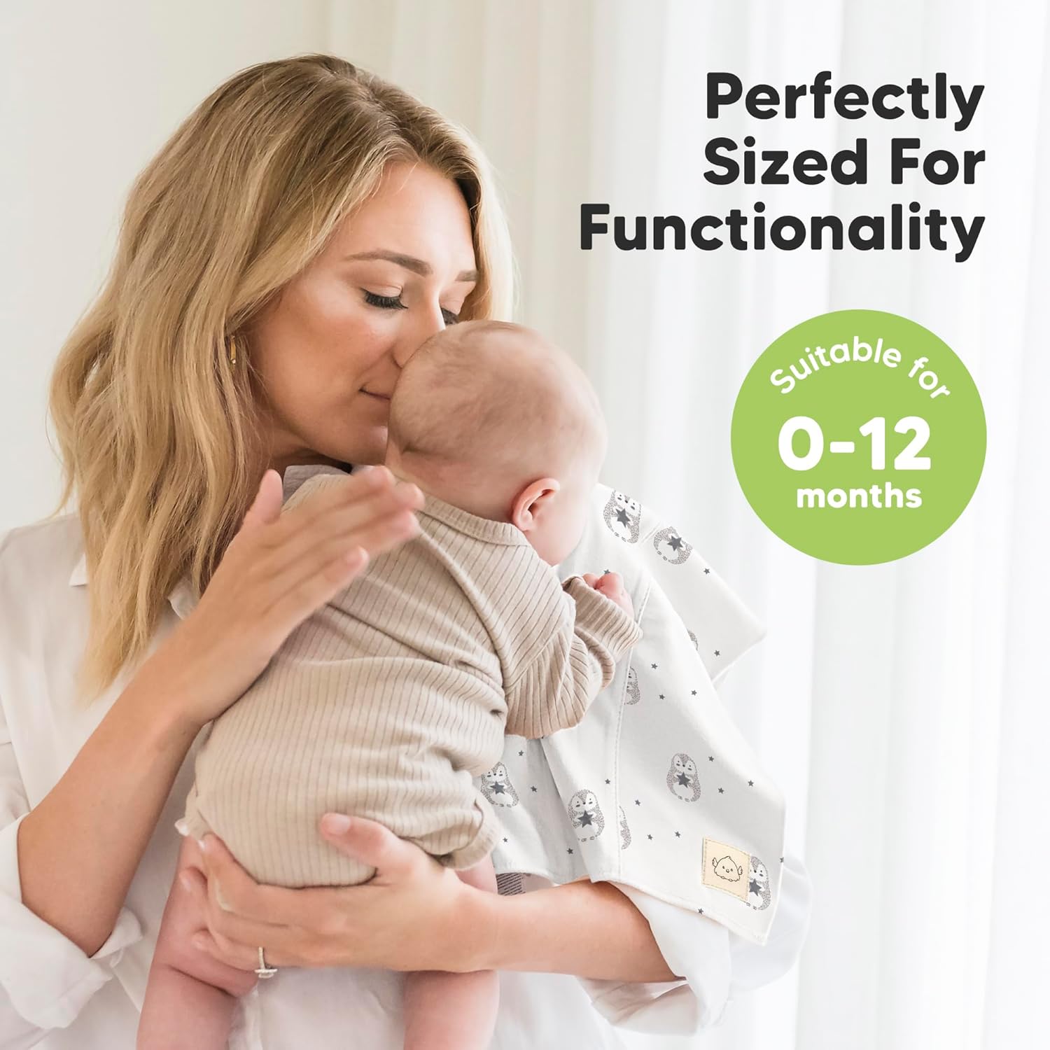 Organic Burp Cloths Baby Boy, Girl - 6-Pack Large Cotton Burping Cloths for Babies, Spit Up Rags, Super Absorbent, Ultra Soft Newborn Rag, Gender Neutral, Machine Washable, Durable(Constellation) - Image 5