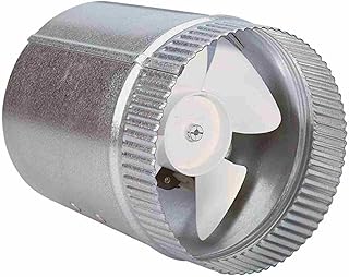 Field Controls 46120002 AB-8 8" Air Booster For 8" Round Metal Or Flex Duct (425 CFM Max)