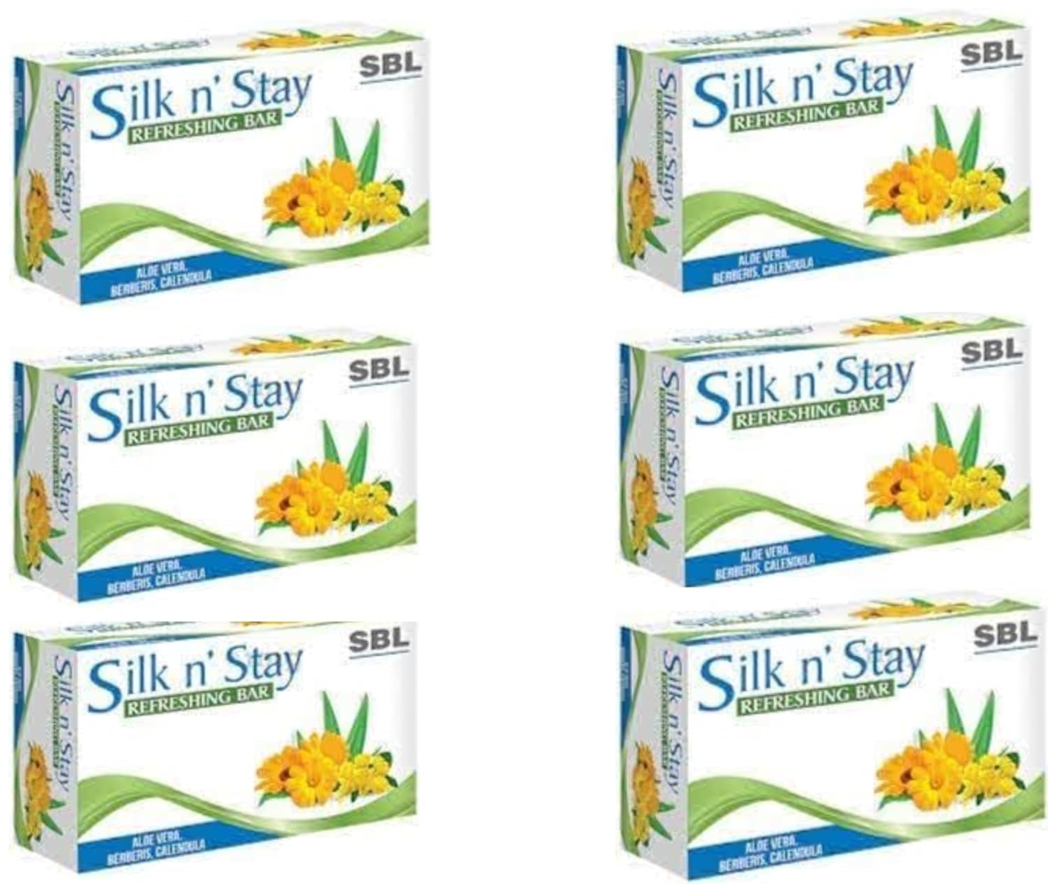 SBL Silk n' Stay Refreshing Soap with Aloevera, Berberis, Calendula 75gms (Pack of 6)-image-13