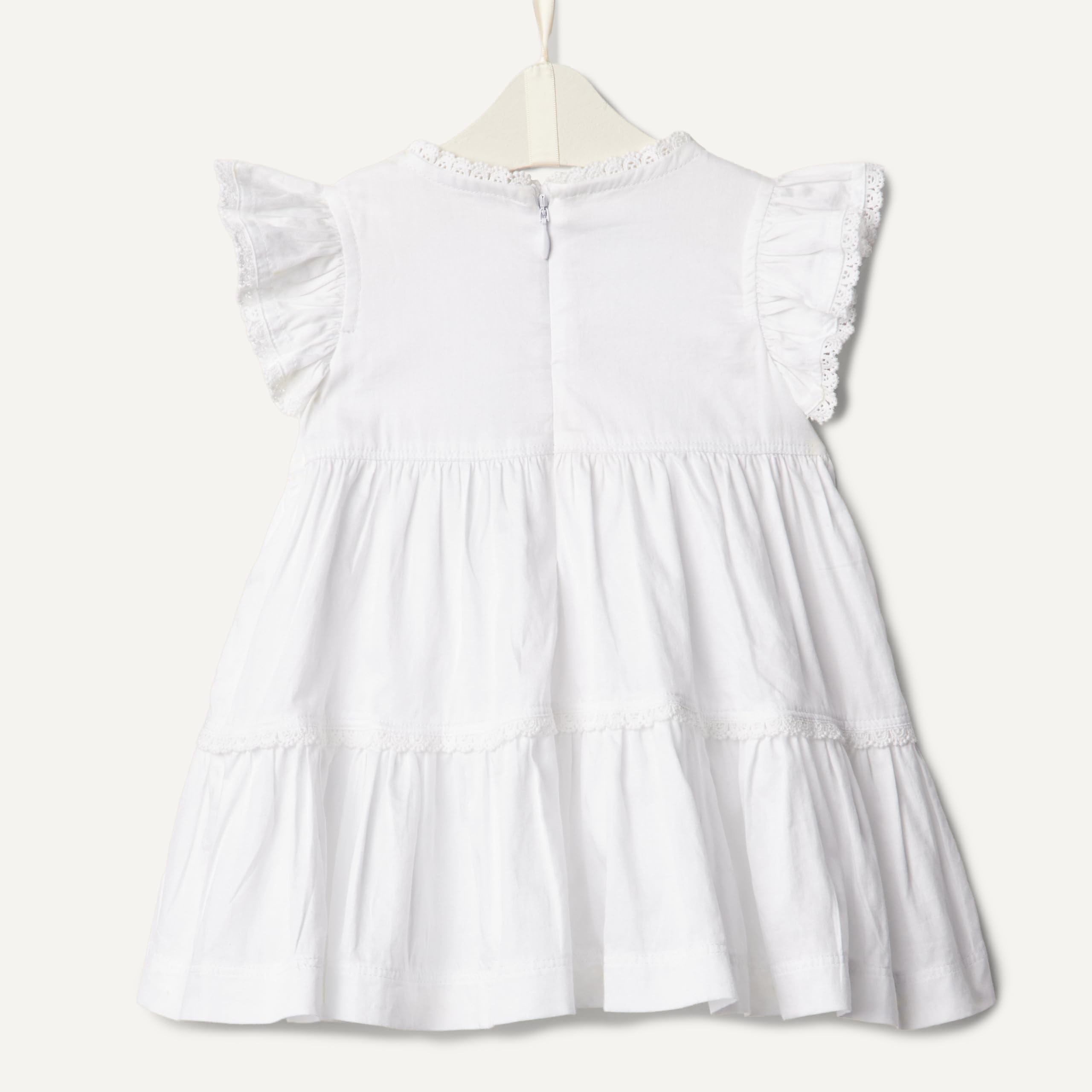 Amazon Essentials x Sofia Grainge Robe Décontractée Ajustée et Évasée en Satin de Coton Tissé Bébé et Fille