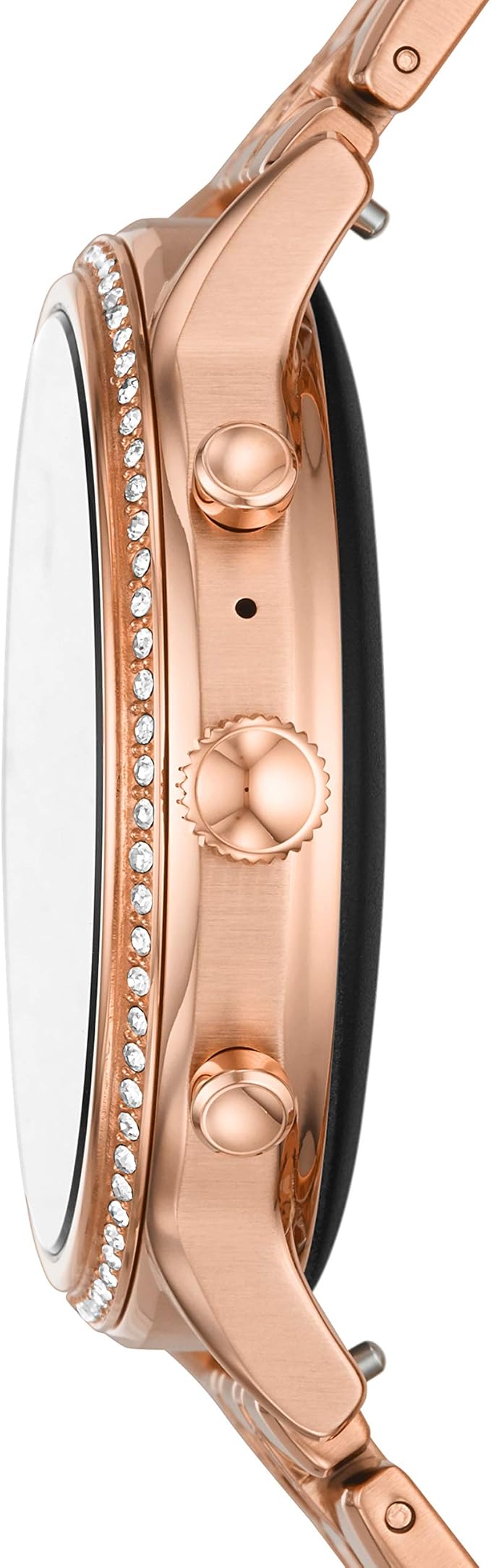 Montre connectée Julianna HR de Fossil en acier inoxydable, doré rose, pour  femme, avec bracelet en acier inoxydable doré rose, FTW6035 : Amazon.fr:  Montres