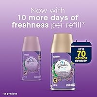 Vista 5 de Glade Relabije automático de aerosol, ambientador para el hogar y el baño, tranquilo lavanda y aloe, 6.2 oz, 3 cuenta
