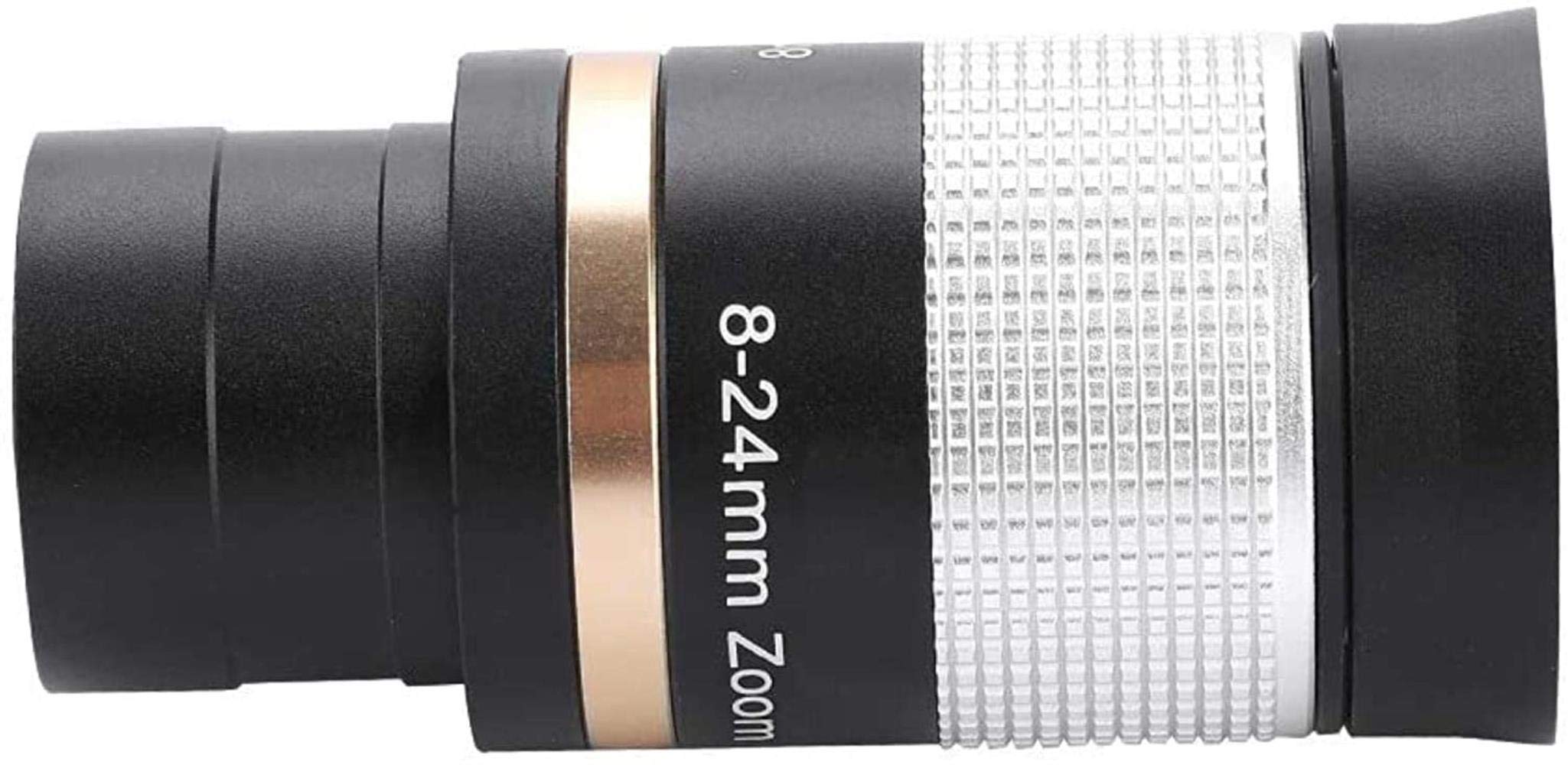 Telescopio portátil Alta Potencia, binoculares 1,25 Pulgadas con Zoom 8-24 mm y Lente óptica Multicapa para telescopio astronómico estándar 31,7 mm para Interiores y Exteriores.
