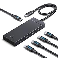 UGREEN 10Gbps Hub USB C 3.2 Gen 2 a 4 Porte Dati Adattatore Dongle Type C con Carica