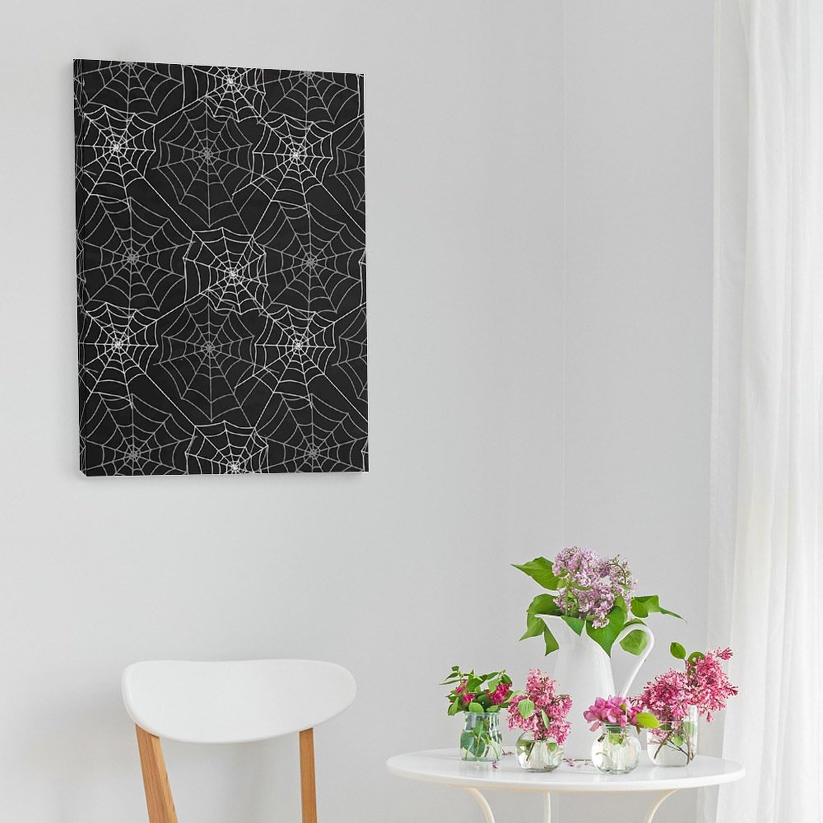 Amazon.co.jp: アートパネル 蜘蛛の巣 クモ柄 スパイダー キャンバス
