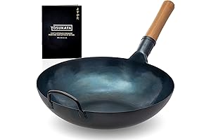 YOSUKATA Flat Bottom Wok Pan: The Perfect Induction Wok for All Your Stir-Fried Delights