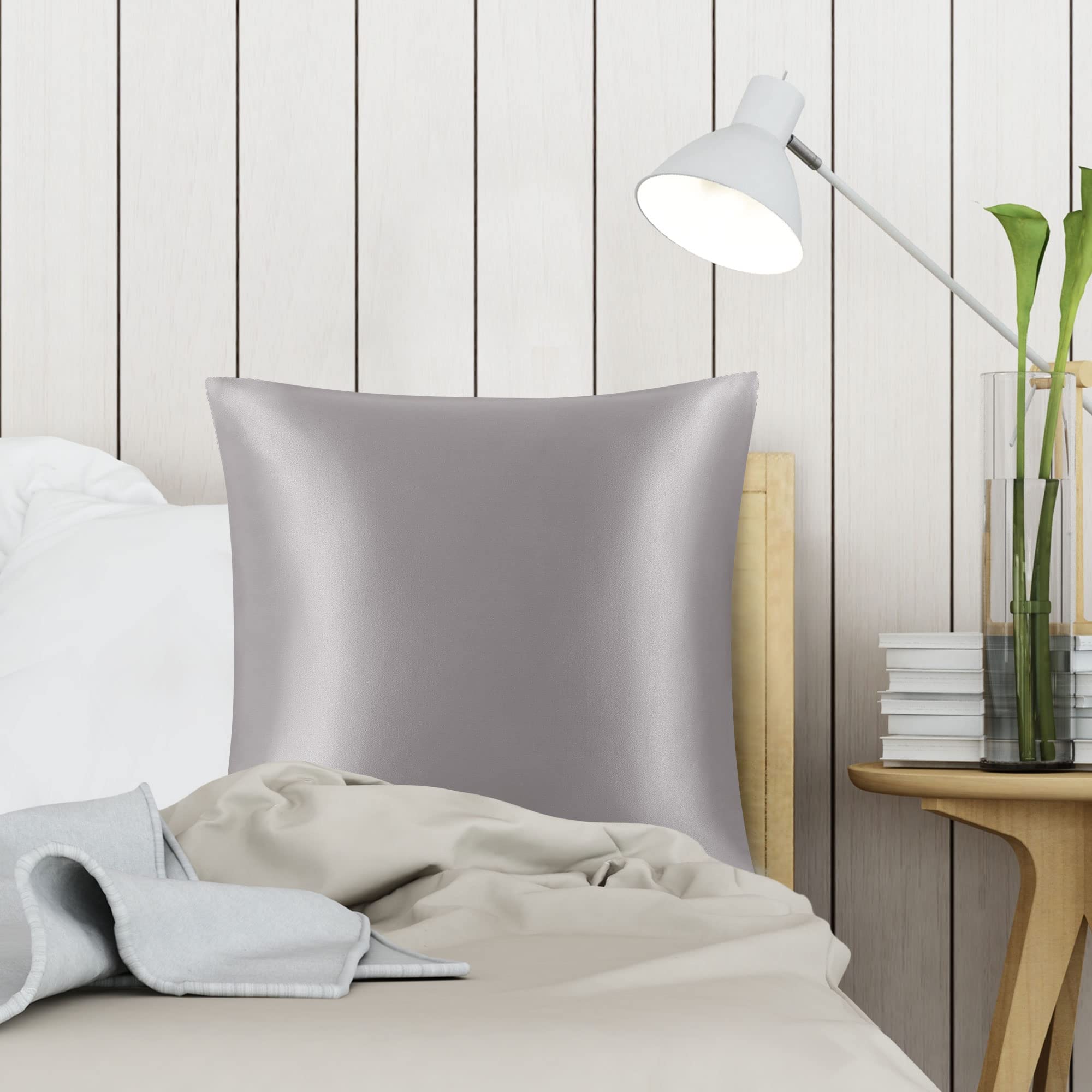 両面100%シルク 25匁6A級ファスナー式　まくらカバー 51×76cm 2枚 Amazon｜[COCOSILK] シルク 枕カバー 25匁 ファスナー 片面