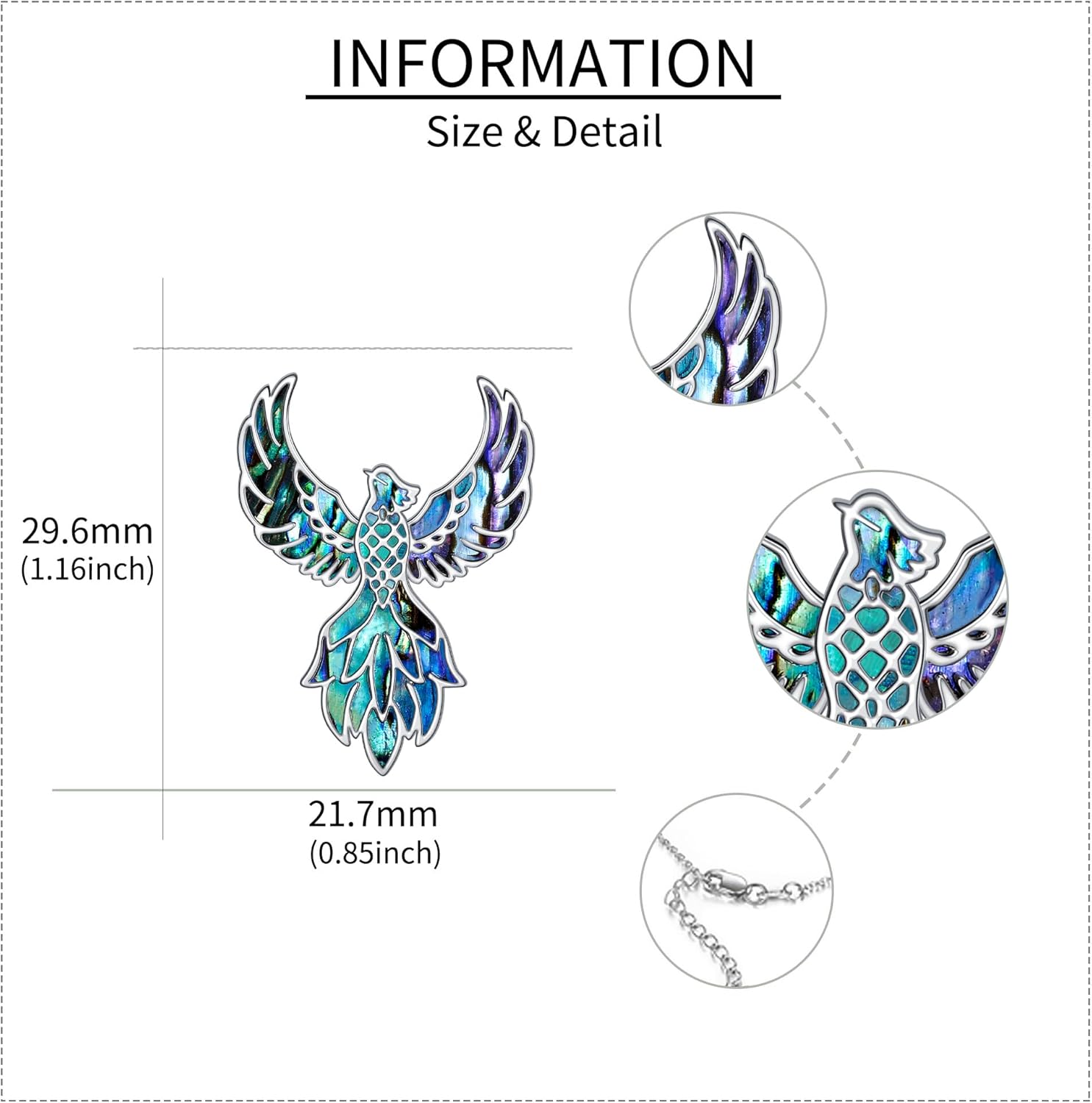 YAFEINI Animal Necklace S925 Sterling Silver Squirrel/Jellyfish/Raven/Duck/Hummingbird/Shark/Butterfly/Highland Cow Pendant Necklace Animal Jewelry Gifts for Women Mom Wife - Image 4