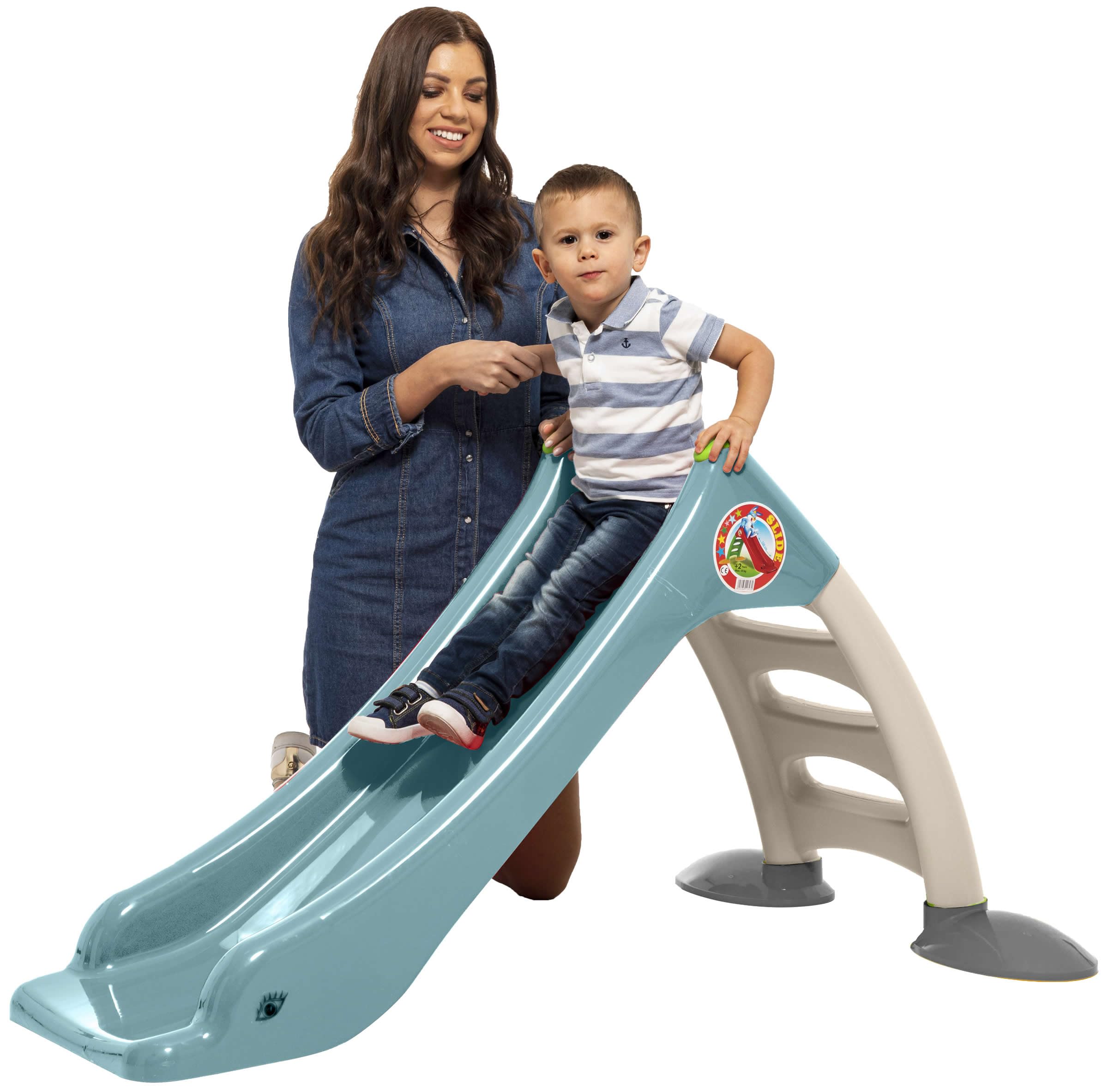 Kinder Rutsche Wasserrutsche freistehend 120cm Aqua/Blue