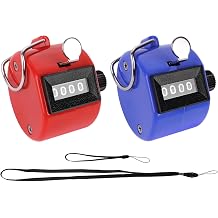 GDMINLO 2 Pack Clicker Counter, Metal 4 Digit Mechanical Hand Tally Counter